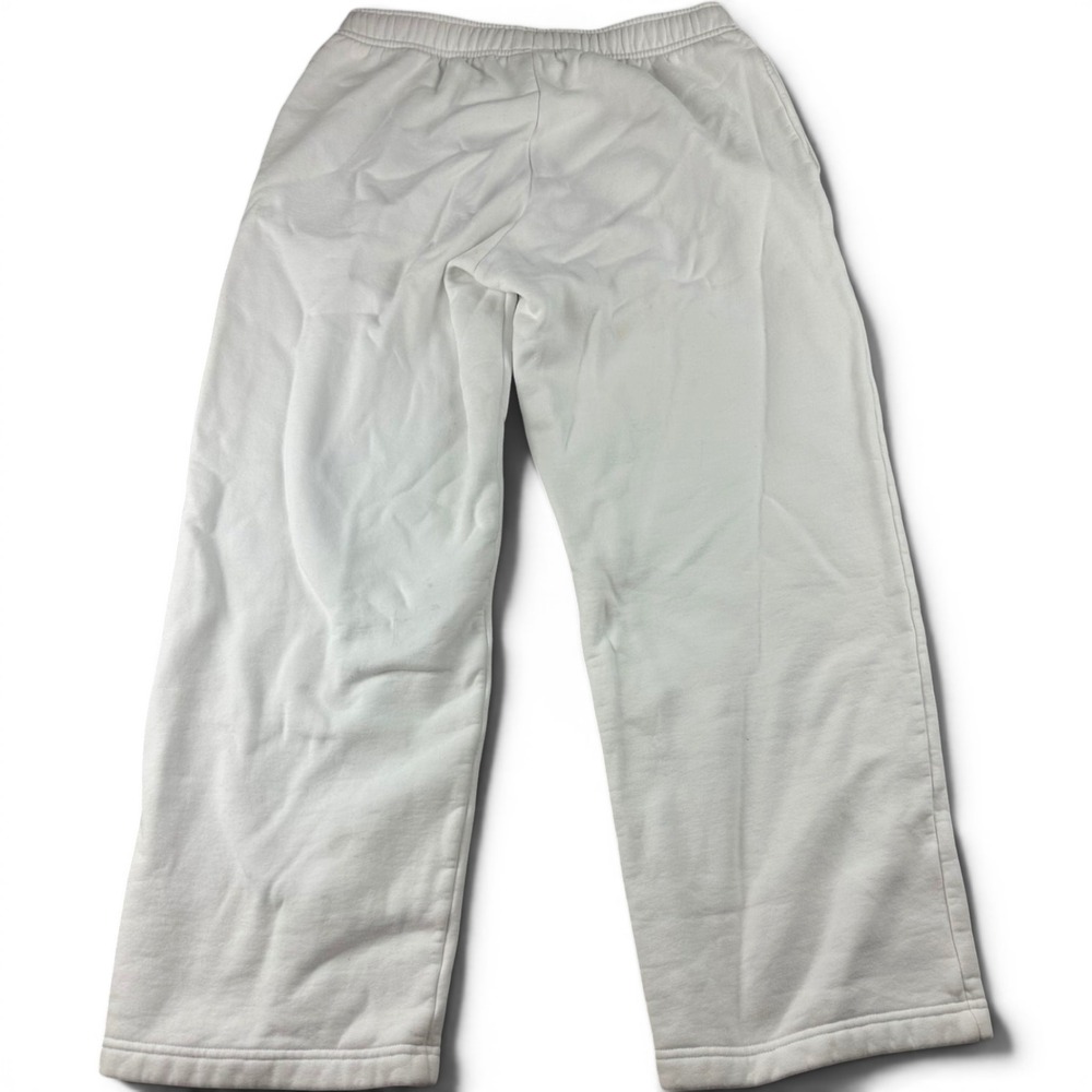 Aritzia Cozy Sweatfleece Mega Straight Sweatpants Women M White Sportswear - Picture 2 of 8